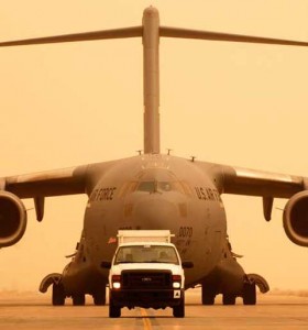 c17 lands lands smoothly at Joint Base Balad