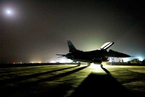Plane at Joint Base Balad showing off