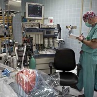 Surgeon in action at Landstuhl Regional Medical Center