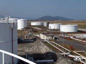 Partly areal view of MCAS Iwakuni