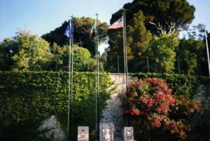 Flags at NSA Gaeta base
