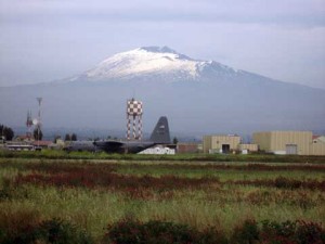 Areal view of Naval Support Activity Naples