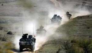 Soldiers practice at Novo Selo Training Range