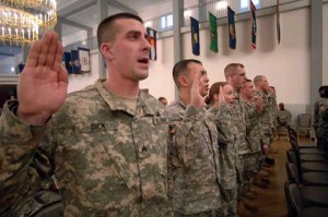 Soldiers at Patrick Henry Village