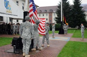 Retreat Retirement at Panzer Kaserne Marine Base