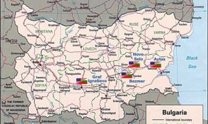 Map of US Bulgarian bases