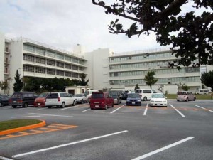 Areal view of US naval hospital Okinawa
