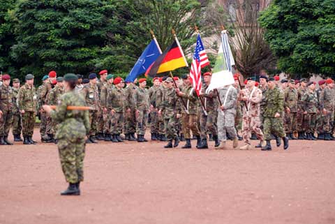 USAG Heidelberg Soldiers marching soldiers marching at USAG Heidelberg