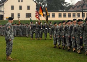 Soldiers Marching at Mannheim