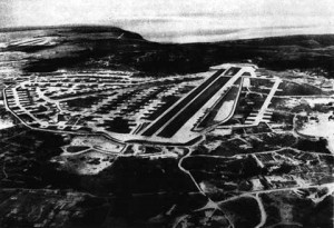Historucal Areal view of Yontan Airfield
