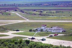 Areal view of Bezmer Air Force Base