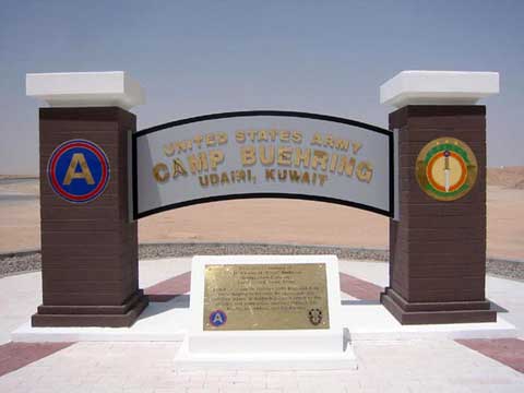 Camp Buehring memorial Memorial at Camp Buehring