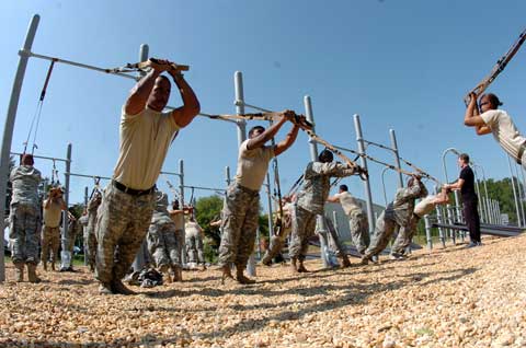 Soldiers training at Fort Bragg