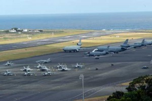 Areal view of Lajes Field