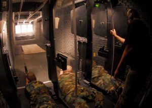 Shooting practice inside Commander Fleet Activities Chinhae