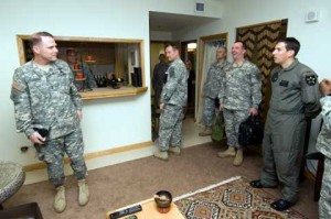 Soldiers inside K-16 Air Base