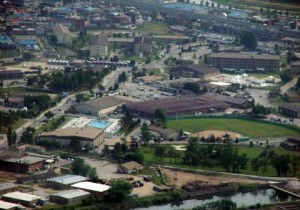 Camp Hovey in South Korea Areal View