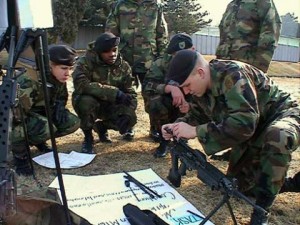 Camp market solder practice n South Korea