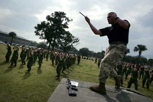Soldiers at Marine Corps Island