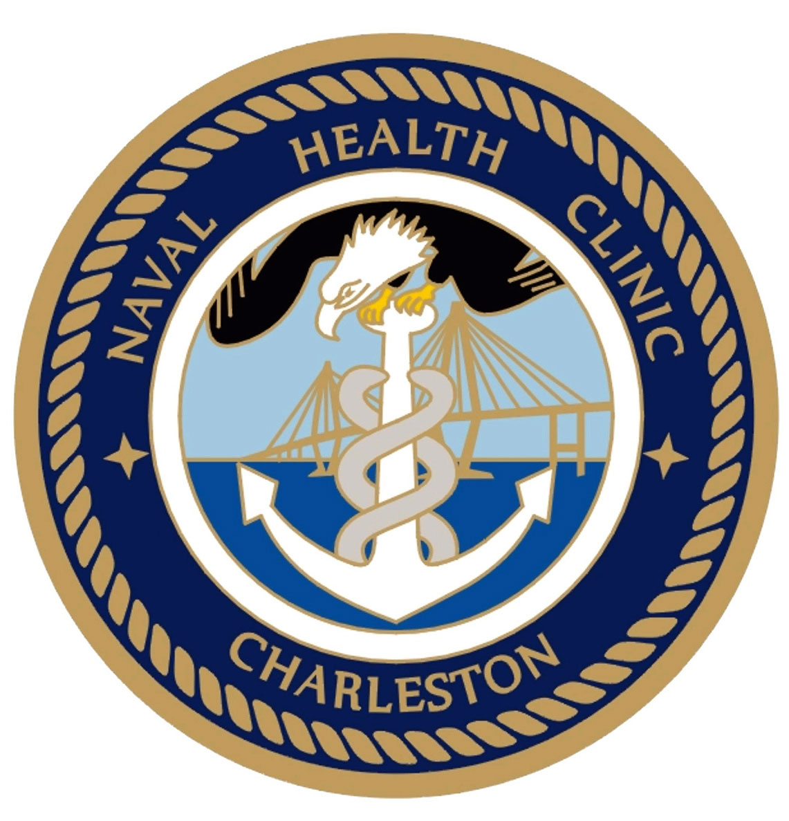 Naval Health Clinic Charleston sign